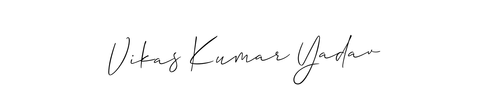 You can use this online signature creator to create a handwritten signature for the name Vikas Kumar Yadav. This is the best online autograph maker. Vikas Kumar Yadav signature style 2 images and pictures png