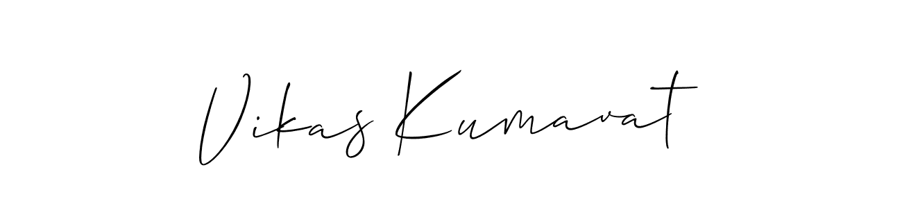 How to Draw Vikas Kumavat signature style? Allison_Script is a latest design signature styles for name Vikas Kumavat. Vikas Kumavat signature style 2 images and pictures png