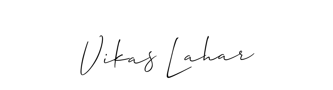 How to make Vikas Lahar signature? Allison_Script is a professional autograph style. Create handwritten signature for Vikas Lahar name. Vikas Lahar signature style 2 images and pictures png
