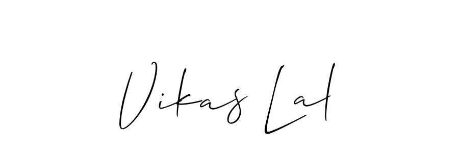 Vikas Lal stylish signature style. Best Handwritten Sign (Allison_Script) for my name. Handwritten Signature Collection Ideas for my name Vikas Lal. Vikas Lal signature style 2 images and pictures png