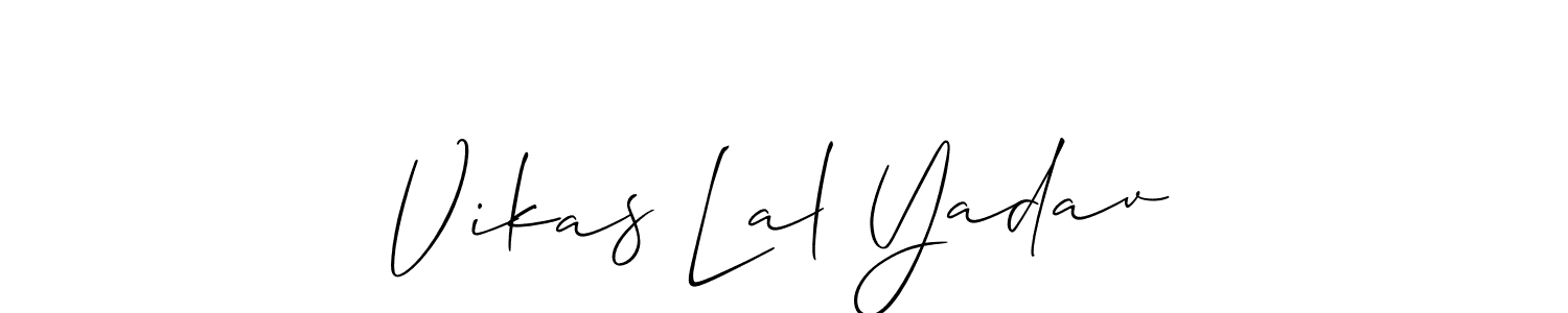 Best and Professional Signature Style for Vikas Lal Yadav. Allison_Script Best Signature Style Collection. Vikas Lal Yadav signature style 2 images and pictures png