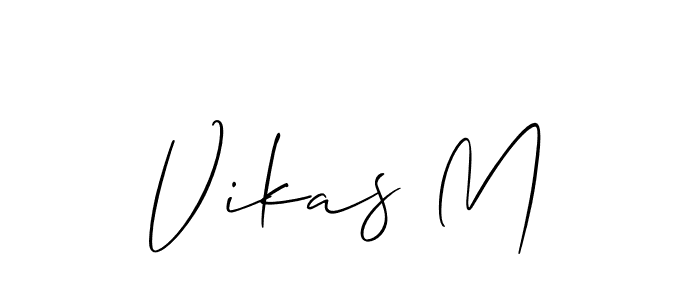 You can use this online signature creator to create a handwritten signature for the name Vikas M. This is the best online autograph maker. Vikas M signature style 2 images and pictures png