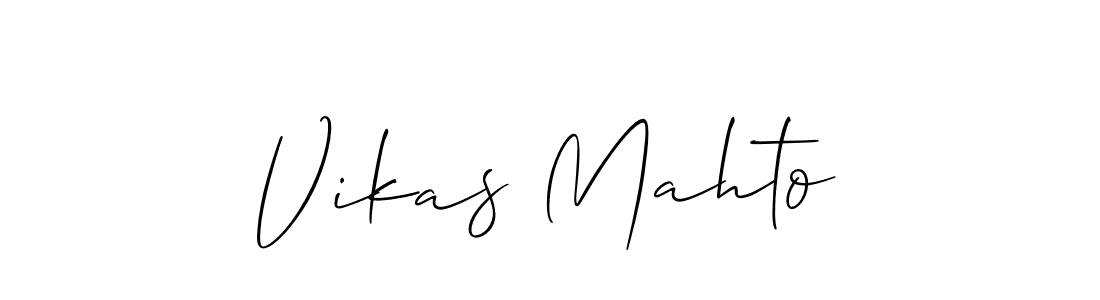 This is the best signature style for the Vikas Mahto name. Also you like these signature font (Allison_Script). Mix name signature. Vikas Mahto signature style 2 images and pictures png