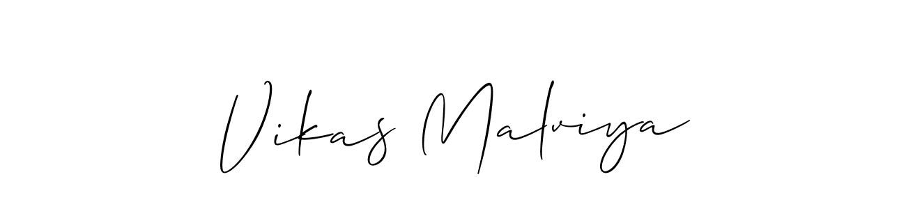 How to Draw Vikas Malviya signature style? Allison_Script is a latest design signature styles for name Vikas Malviya. Vikas Malviya signature style 2 images and pictures png