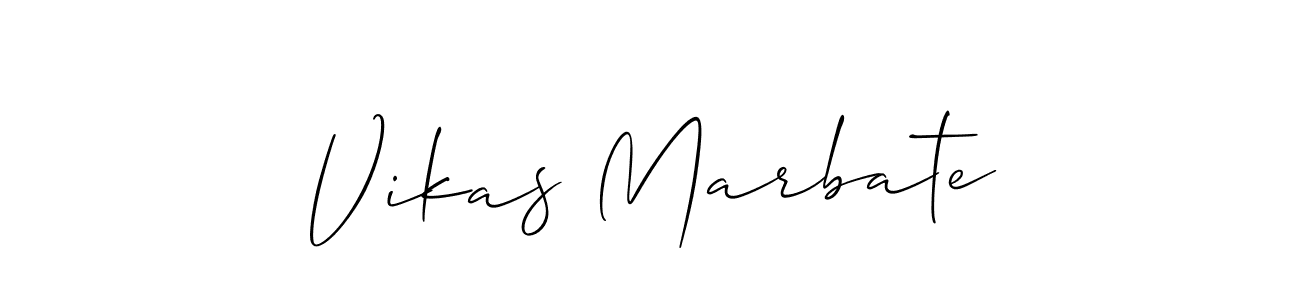 Make a beautiful signature design for name Vikas Marbate. Use this online signature maker to create a handwritten signature for free. Vikas Marbate signature style 2 images and pictures png