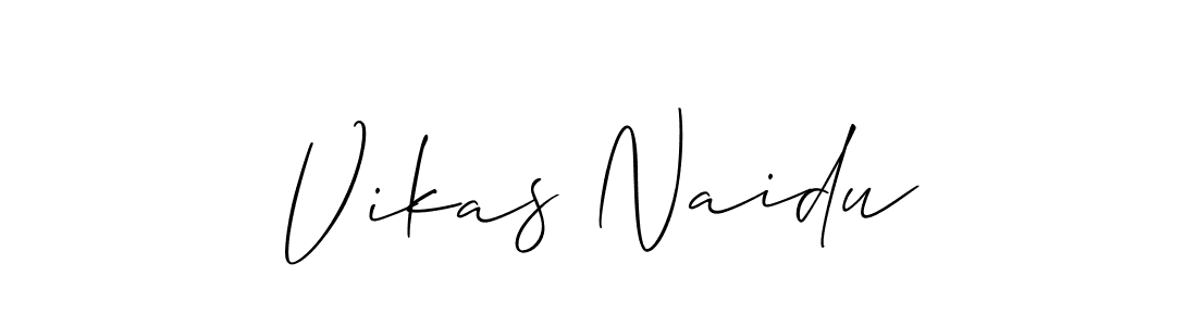 How to Draw Vikas Naidu signature style? Allison_Script is a latest design signature styles for name Vikas Naidu. Vikas Naidu signature style 2 images and pictures png
