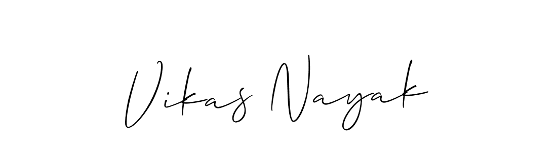 Create a beautiful signature design for name Vikas Nayak. With this signature (Allison_Script) fonts, you can make a handwritten signature for free. Vikas Nayak signature style 2 images and pictures png