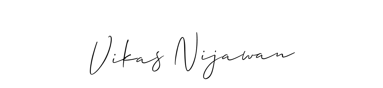 if you are searching for the best signature style for your name Vikas Nijawan. so please give up your signature search. here we have designed multiple signature styles  using Allison_Script. Vikas Nijawan signature style 2 images and pictures png