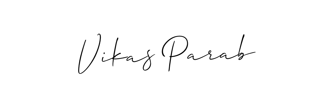 if you are searching for the best signature style for your name Vikas Parab. so please give up your signature search. here we have designed multiple signature styles  using Allison_Script. Vikas Parab signature style 2 images and pictures png