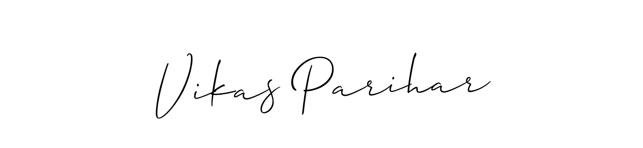 Also You can easily find your signature by using the search form. We will create Vikas Parihar name handwritten signature images for you free of cost using Allison_Script sign style. Vikas Parihar signature style 2 images and pictures png