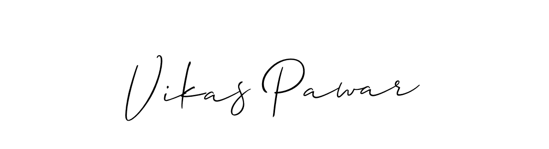 Design your own signature with our free online signature maker. With this signature software, you can create a handwritten (Allison_Script) signature for name Vikas Pawar. Vikas Pawar signature style 2 images and pictures png