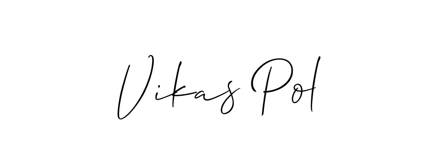 Also we have Vikas Pol name is the best signature style. Create professional handwritten signature collection using Allison_Script autograph style. Vikas Pol signature style 2 images and pictures png