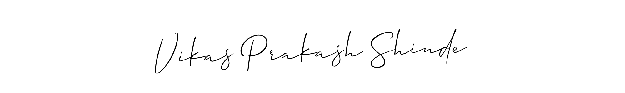 Vikas Prakash Shinde stylish signature style. Best Handwritten Sign (Allison_Script) for my name. Handwritten Signature Collection Ideas for my name Vikas Prakash Shinde. Vikas Prakash Shinde signature style 2 images and pictures png