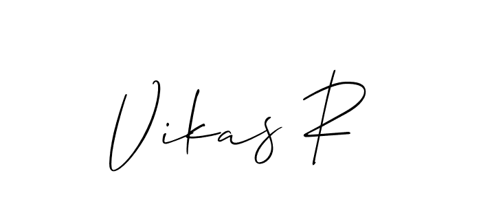 Best and Professional Signature Style for Vikas R. Allison_Script Best Signature Style Collection. Vikas R signature style 2 images and pictures png