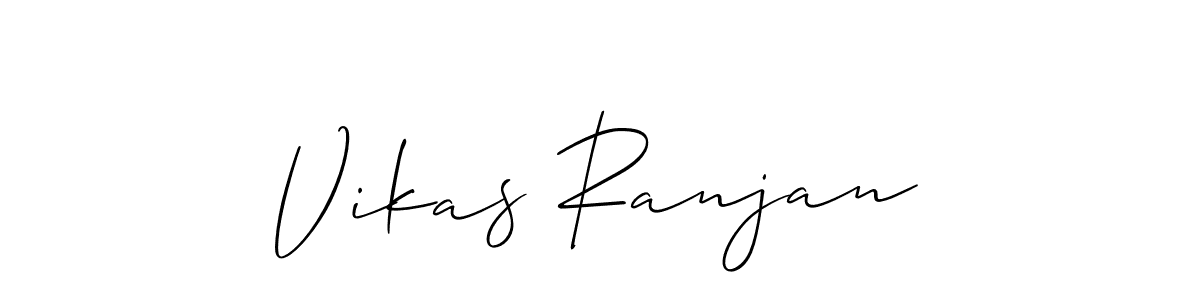 Allison_Script is a professional signature style that is perfect for those who want to add a touch of class to their signature. It is also a great choice for those who want to make their signature more unique. Get Vikas Ranjan name to fancy signature for free. Vikas Ranjan signature style 2 images and pictures png