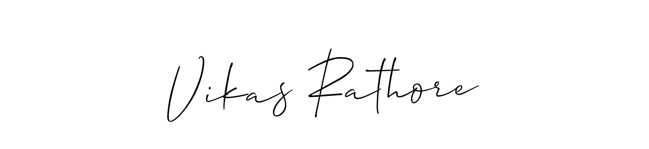 How to make Vikas Rathore signature? Allison_Script is a professional autograph style. Create handwritten signature for Vikas Rathore name. Vikas Rathore signature style 2 images and pictures png