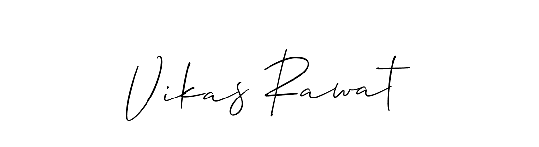 Make a beautiful signature design for name Vikas Rawat. With this signature (Allison_Script) style, you can create a handwritten signature for free. Vikas Rawat signature style 2 images and pictures png