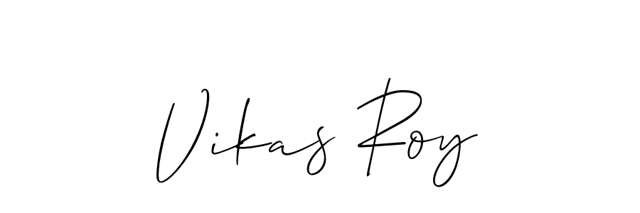 Create a beautiful signature design for name Vikas Roy. With this signature (Allison_Script) fonts, you can make a handwritten signature for free. Vikas Roy signature style 2 images and pictures png