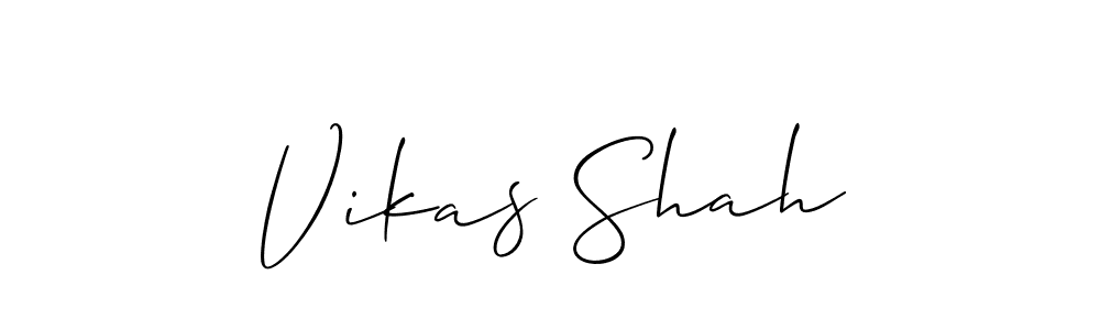 How to make Vikas Shah signature? Allison_Script is a professional autograph style. Create handwritten signature for Vikas Shah name. Vikas Shah signature style 2 images and pictures png