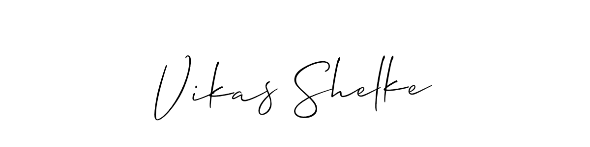 Best and Professional Signature Style for Vikas Shelke. Allison_Script Best Signature Style Collection. Vikas Shelke signature style 2 images and pictures png