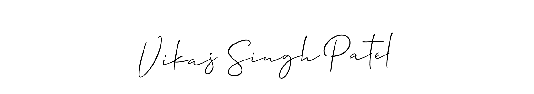 Design your own signature with our free online signature maker. With this signature software, you can create a handwritten (Allison_Script) signature for name Vikas Singh Patel. Vikas Singh Patel signature style 2 images and pictures png