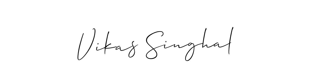 This is the best signature style for the Vikas Singhal name. Also you like these signature font (Allison_Script). Mix name signature. Vikas Singhal signature style 2 images and pictures png