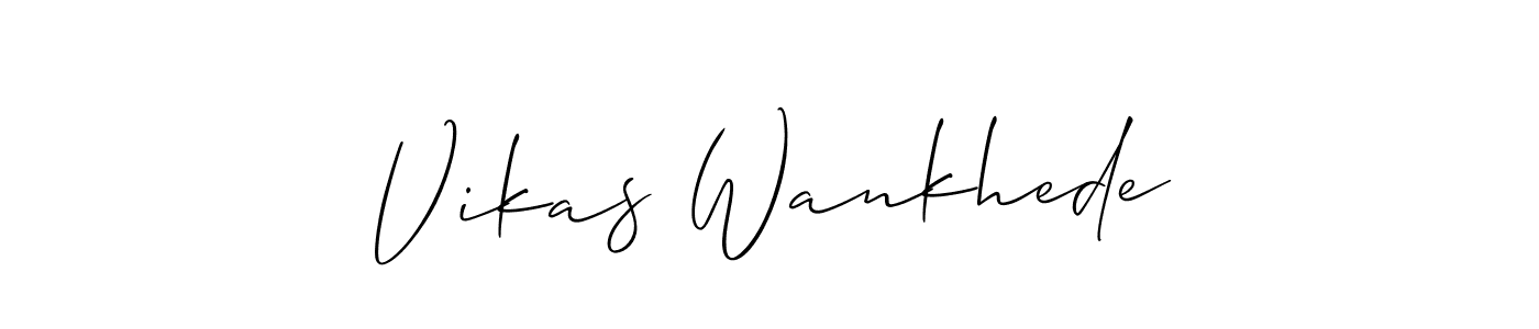 You can use this online signature creator to create a handwritten signature for the name Vikas Wankhede. This is the best online autograph maker. Vikas Wankhede signature style 2 images and pictures png