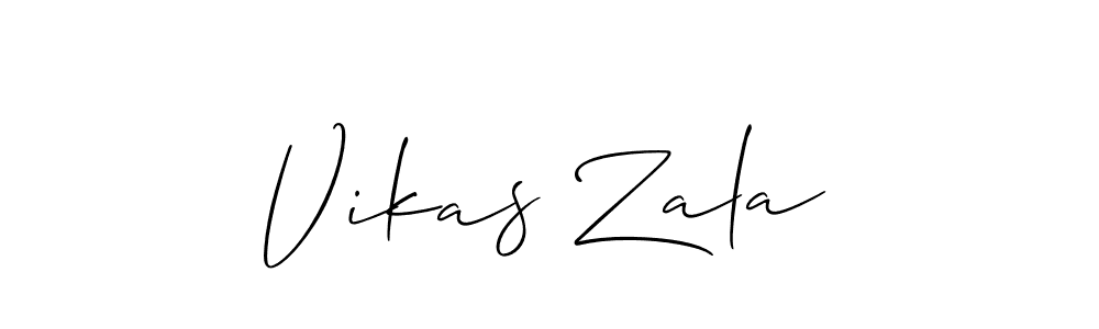 Make a beautiful signature design for name Vikas Zala. Use this online signature maker to create a handwritten signature for free. Vikas Zala signature style 2 images and pictures png