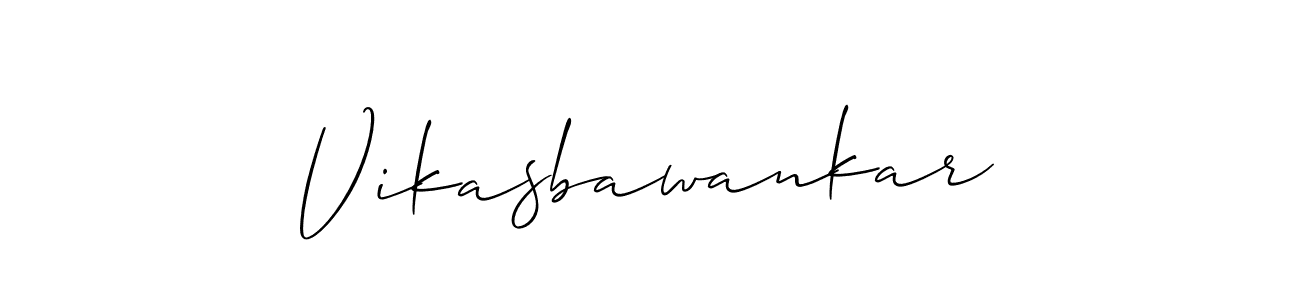 How to Draw Vikasbawankar signature style? Allison_Script is a latest design signature styles for name Vikasbawankar. Vikasbawankar signature style 2 images and pictures png