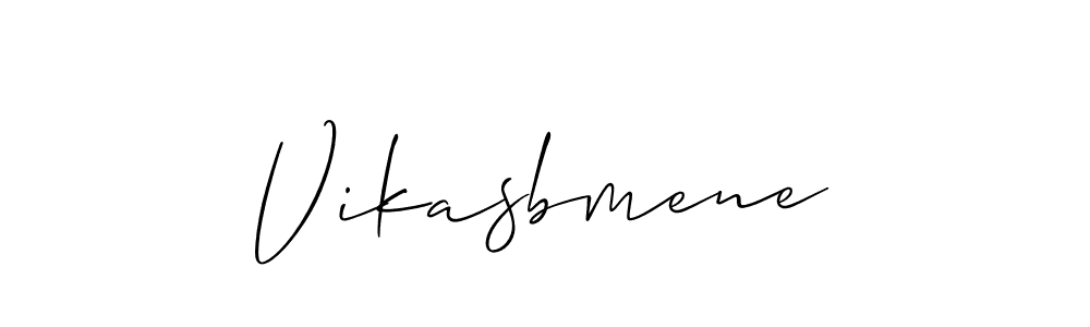 Vikasbmene stylish signature style. Best Handwritten Sign (Allison_Script) for my name. Handwritten Signature Collection Ideas for my name Vikasbmene. Vikasbmene signature style 2 images and pictures png