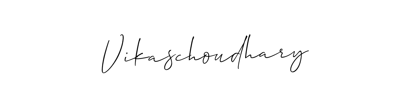 Also You can easily find your signature by using the search form. We will create Vikaschoudhary name handwritten signature images for you free of cost using Allison_Script sign style. Vikaschoudhary signature style 2 images and pictures png