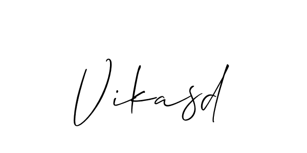 Also we have Vikasd name is the best signature style. Create professional handwritten signature collection using Allison_Script autograph style. Vikasd signature style 2 images and pictures png