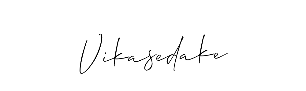 Make a short Vikasedake signature style. Manage your documents anywhere anytime using Allison_Script. Create and add eSignatures, submit forms, share and send files easily. Vikasedake signature style 2 images and pictures png