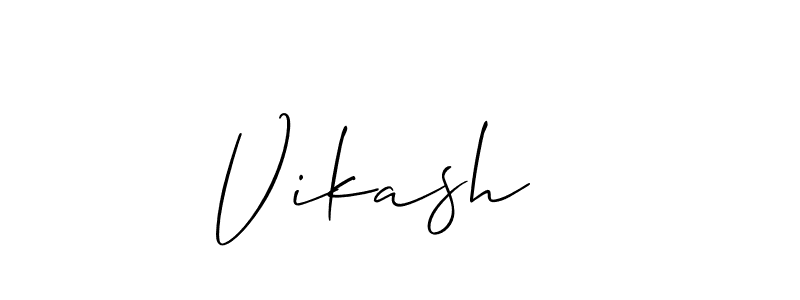 Make a beautiful signature design for name Vikash  . With this signature (Allison_Script) style, you can create a handwritten signature for free. Vikash   signature style 2 images and pictures png