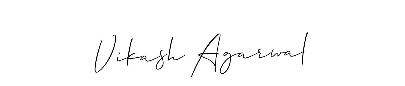 How to Draw Vikash Agarwal signature style? Allison_Script is a latest design signature styles for name Vikash Agarwal. Vikash Agarwal signature style 2 images and pictures png