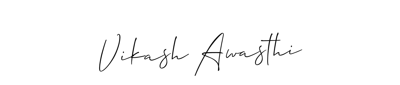 Make a short Vikash Awasthi signature style. Manage your documents anywhere anytime using Allison_Script. Create and add eSignatures, submit forms, share and send files easily. Vikash Awasthi signature style 2 images and pictures png