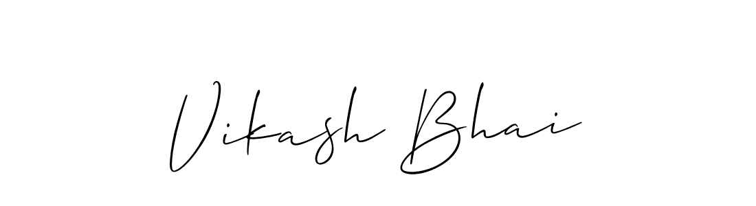 It looks lik you need a new signature style for name Vikash Bhai. Design unique handwritten (Allison_Script) signature with our free signature maker in just a few clicks. Vikash Bhai signature style 2 images and pictures png