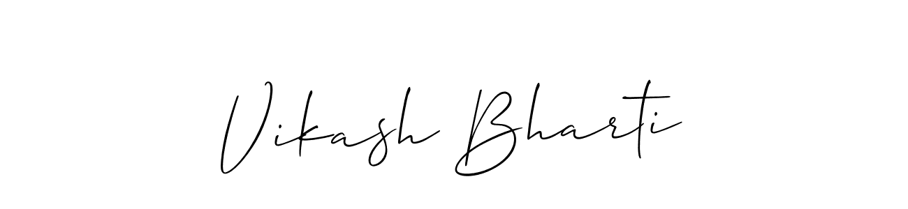 Use a signature maker to create a handwritten signature online. With this signature software, you can design (Allison_Script) your own signature for name Vikash Bharti. Vikash Bharti signature style 2 images and pictures png