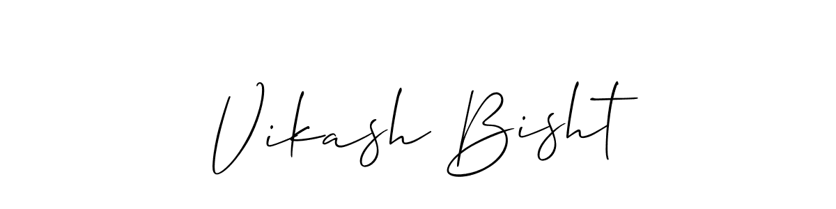 How to Draw Vikash Bisht signature style? Allison_Script is a latest design signature styles for name Vikash Bisht. Vikash Bisht signature style 2 images and pictures png