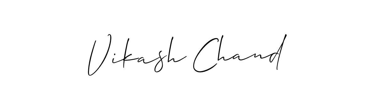 Use a signature maker to create a handwritten signature online. With this signature software, you can design (Allison_Script) your own signature for name Vikash Chand. Vikash Chand signature style 2 images and pictures png