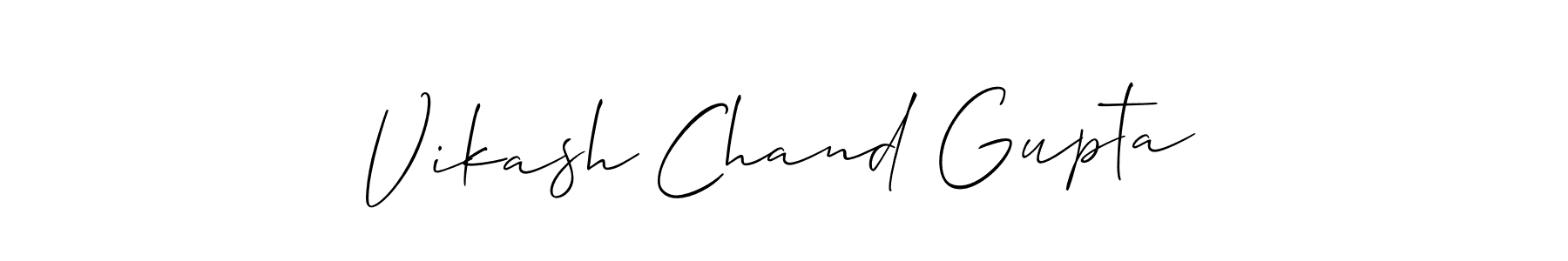 How to make Vikash Chand Gupta name signature. Use Allison_Script style for creating short signs online. This is the latest handwritten sign. Vikash Chand Gupta signature style 2 images and pictures png