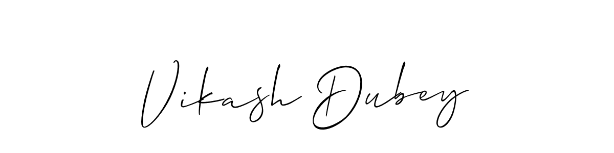 Also You can easily find your signature by using the search form. We will create Vikash Dubey name handwritten signature images for you free of cost using Allison_Script sign style. Vikash Dubey signature style 2 images and pictures png