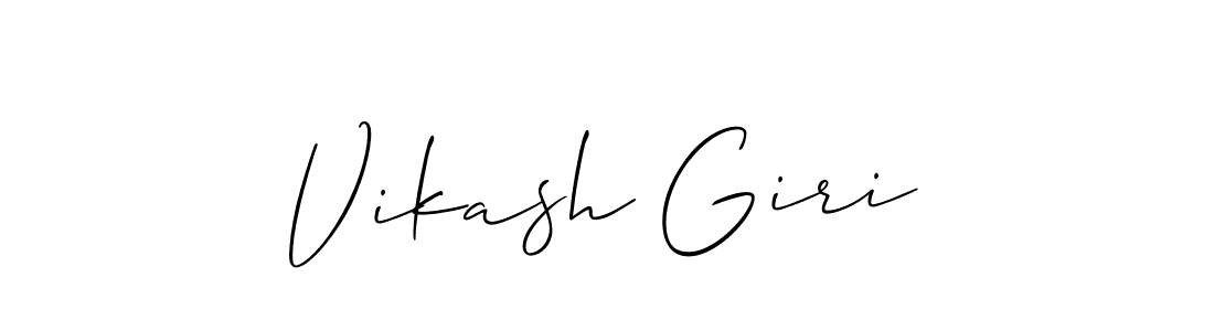 How to make Vikash Giri name signature. Use Allison_Script style for creating short signs online. This is the latest handwritten sign. Vikash Giri signature style 2 images and pictures png