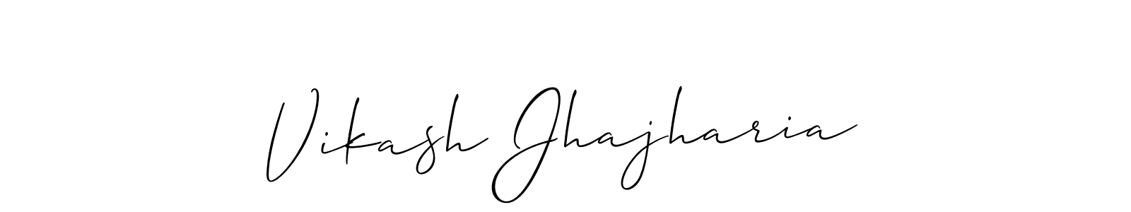 You should practise on your own different ways (Allison_Script) to write your name (Vikash Jhajharia) in signature. don't let someone else do it for you. Vikash Jhajharia signature style 2 images and pictures png