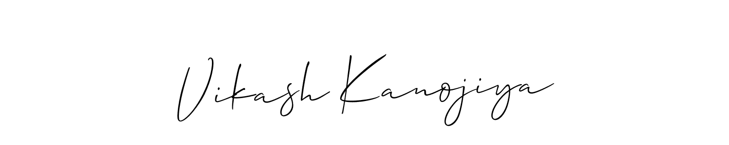 Once you've used our free online signature maker to create your best signature Allison_Script style, it's time to enjoy all of the benefits that Vikash Kanojiya name signing documents. Vikash Kanojiya signature style 2 images and pictures png