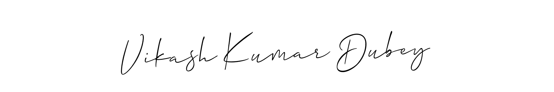 How to make Vikash Kumar Dubey name signature. Use Allison_Script style for creating short signs online. This is the latest handwritten sign. Vikash Kumar Dubey signature style 2 images and pictures png