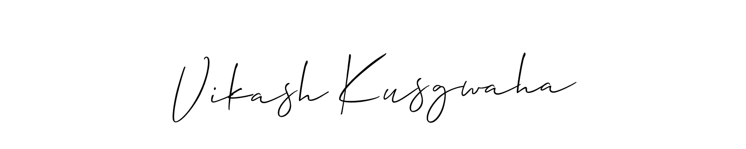 You can use this online signature creator to create a handwritten signature for the name Vikash Kusgwaha. This is the best online autograph maker. Vikash Kusgwaha signature style 2 images and pictures png