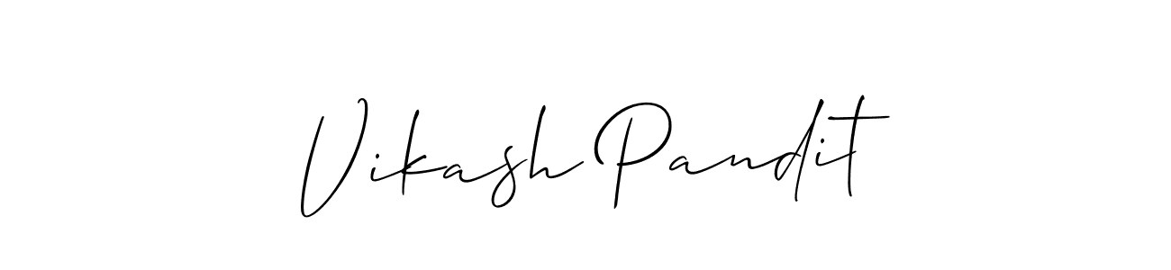 Design your own signature with our free online signature maker. With this signature software, you can create a handwritten (Allison_Script) signature for name Vikash Pandit. Vikash Pandit signature style 2 images and pictures png
