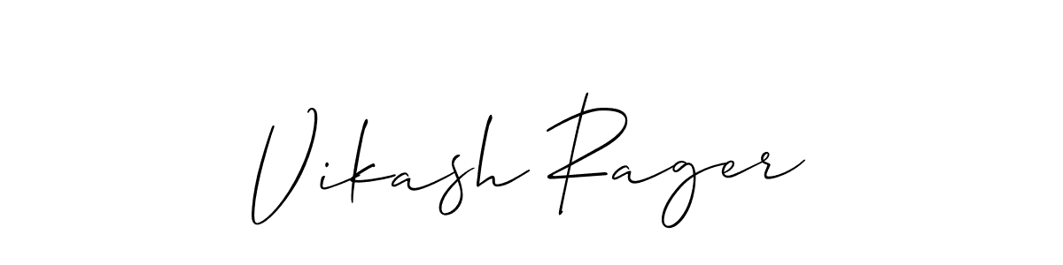 Allison_Script is a professional signature style that is perfect for those who want to add a touch of class to their signature. It is also a great choice for those who want to make their signature more unique. Get Vikash Rager name to fancy signature for free. Vikash Rager signature style 2 images and pictures png