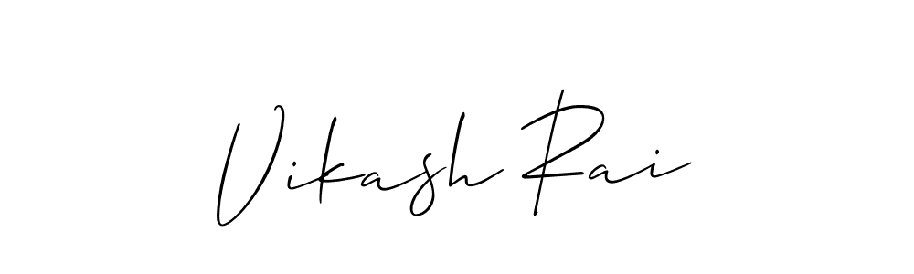 if you are searching for the best signature style for your name Vikash Rai. so please give up your signature search. here we have designed multiple signature styles  using Allison_Script. Vikash Rai signature style 2 images and pictures png
